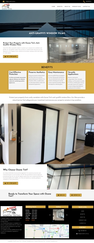 Anti-Graffiti Window Films