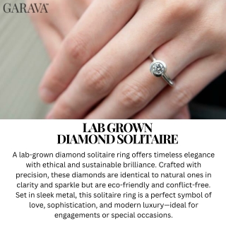 lab grown diamond solitaire