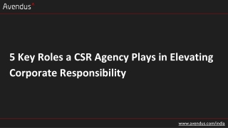 5 Key Roles a CSR Agency Plays in Elevating Corporate Responsibility