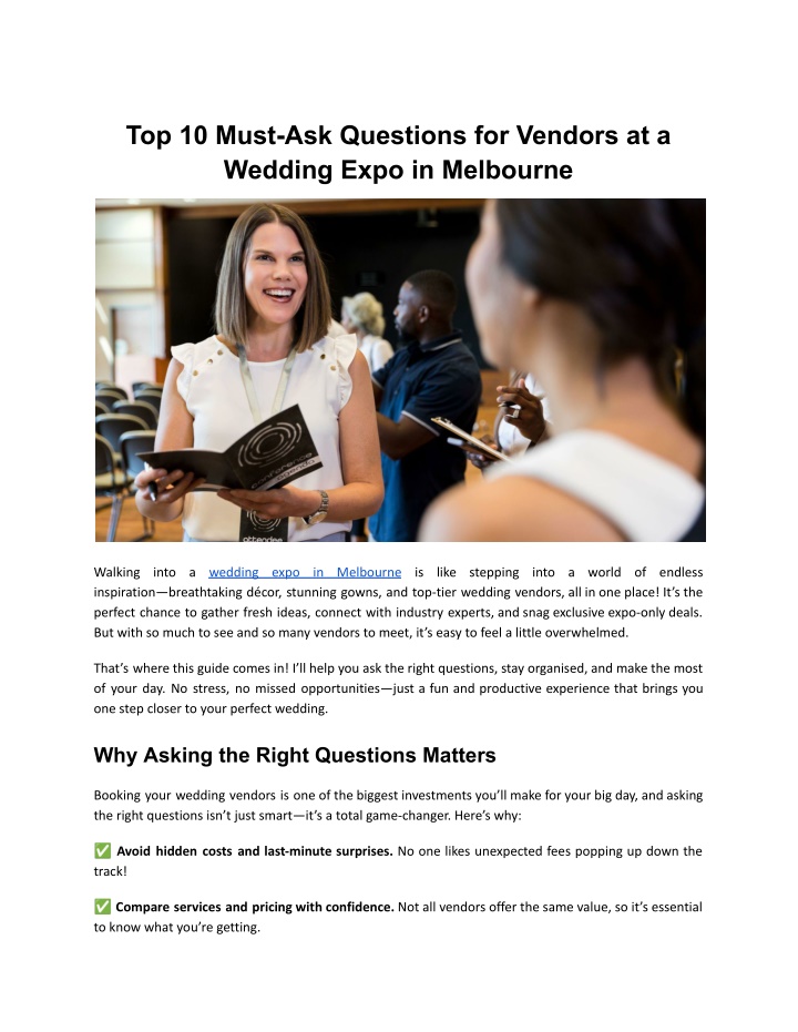 top 10 must ask questions for vendors