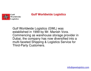 Best Warehousing & Distribution in Dubai | Gulf Worldwide Logistics