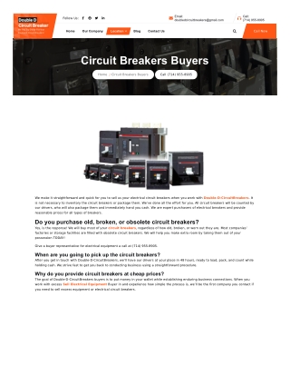 Circuit Breaker Buyers Provided by Double-D-Circuitbreakers