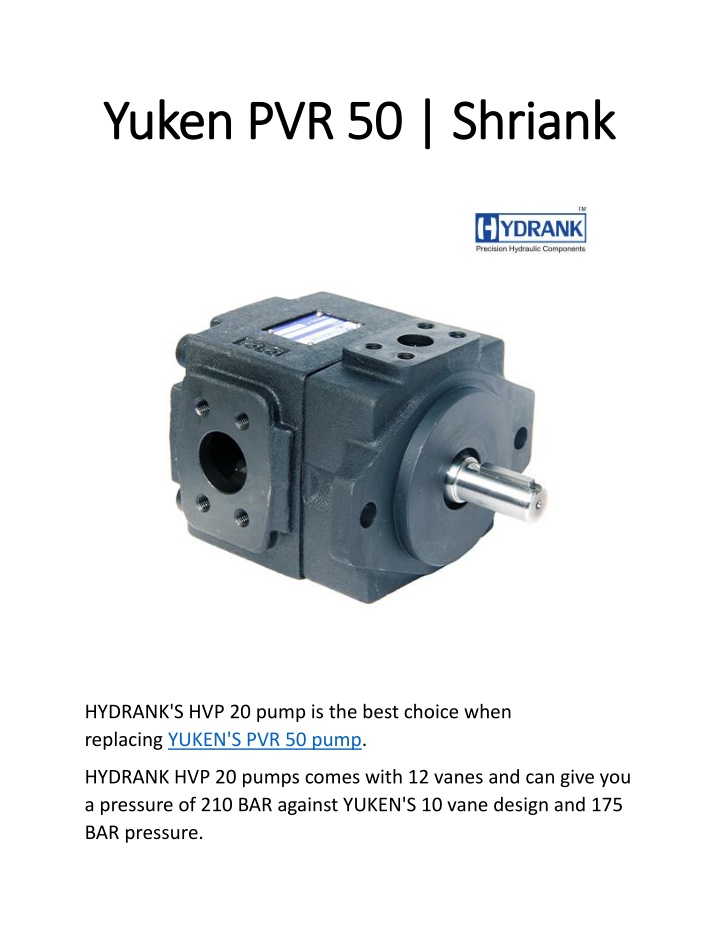 yuken pvr 50 yuken pvr 50 s shriank