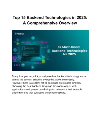 Top 15 Backend Technologies in 2025_ A Comprehensive Overview