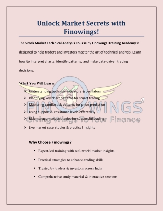 Unlock Market Secrets with Finowings