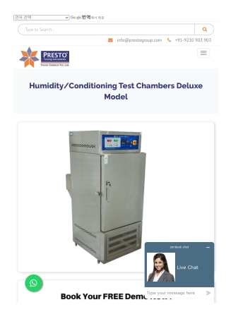 Best Humidity Chamber for Precise Environmental Testing