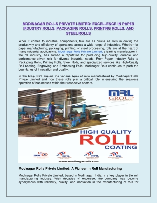 when it comes to industrial components