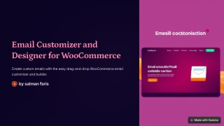 email customizer and designer for woocommerce