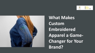 what makes custom embroidered apparel a game