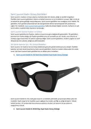 saint laurent kad n g ne g zl kleri saint laurent