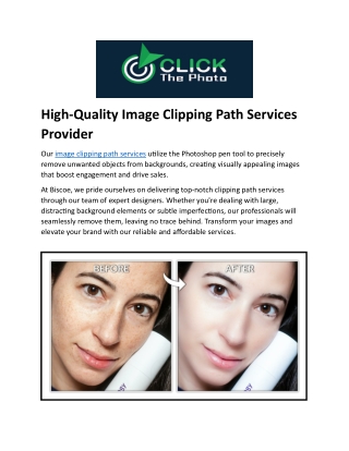 Clipping Path Service Provider | Image & Photo Editing