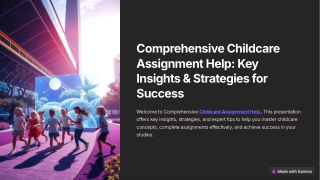 comprehensive childcare assignment help
