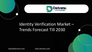 identity verification market trends forecast till