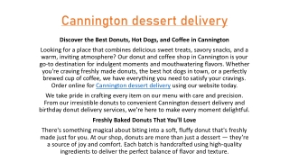 Cannington dessert delivery