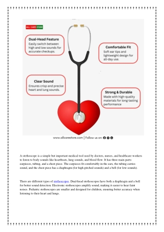 High-Quality Stethoscopes for Medical Professionals