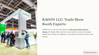 Trade Show Booth Experts in Atlanta | Custom Booth Rentals – RADON LLC