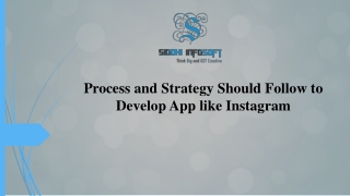 process and strategy should follow to develop app like instagram