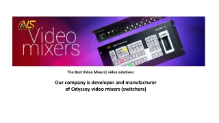 The Best Video Mixers by video solutions