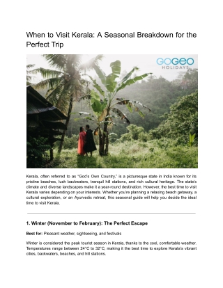 When to Visit Kerala_ A Seasonal Breakdown for the Perfect Trip