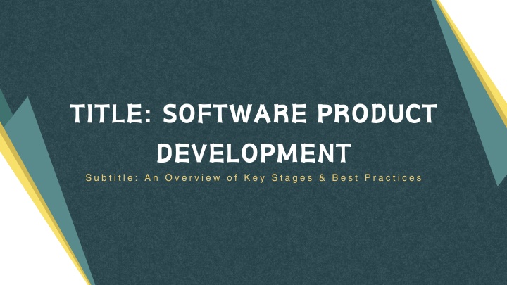 title software product development