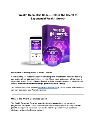 wealth geometric code unlock the secret