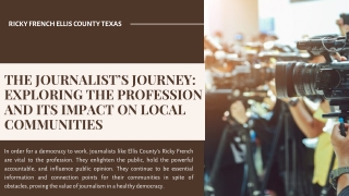 Ricky French Ellis County TX: Upholding Community Standards