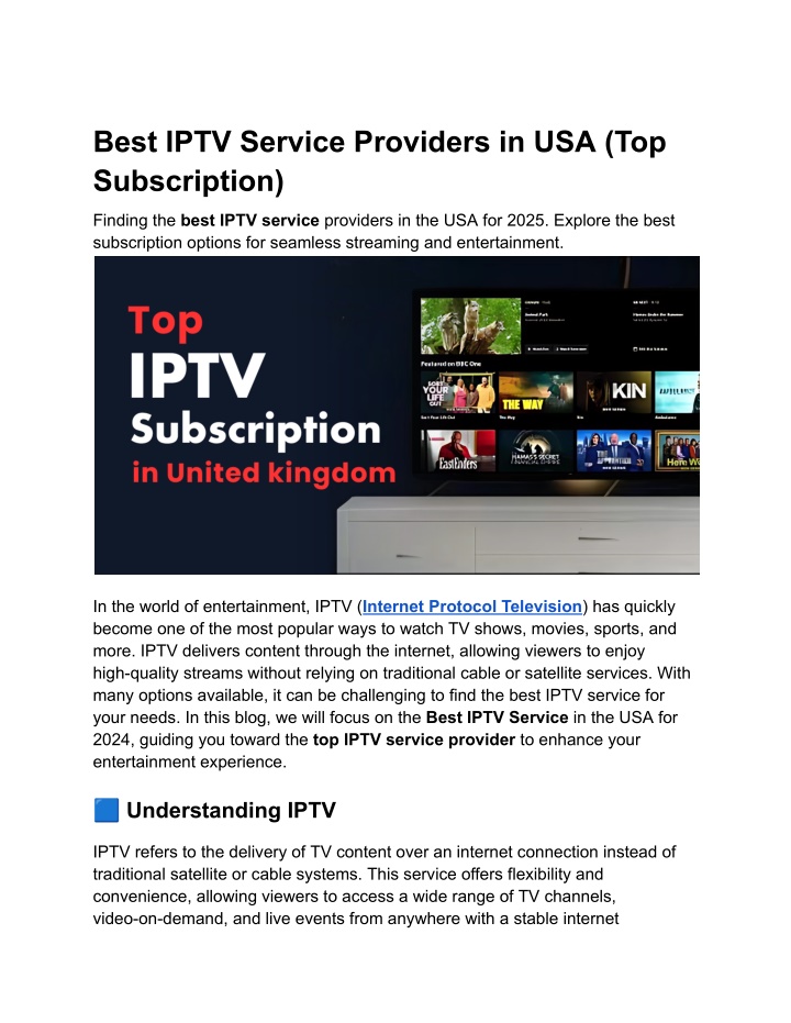 best iptv service providers