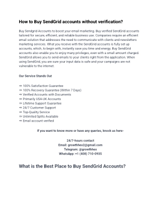 how to buy sendgrid accounts without verification