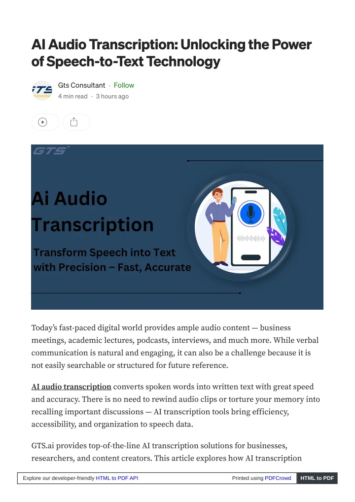 ai audio transcription unlocking the power