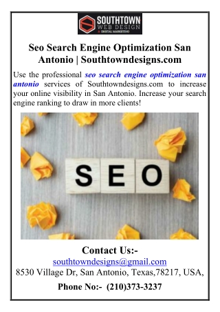 seo search engine optimization san antonio