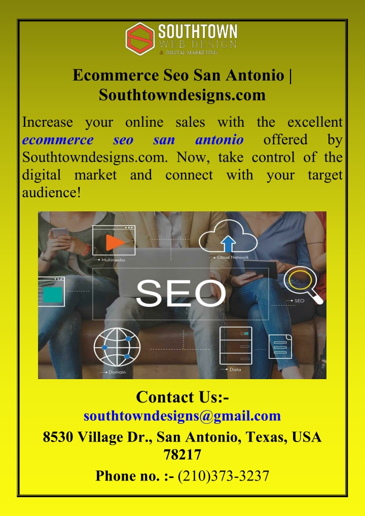 ecommerce seo san antonio southtowndesigns com