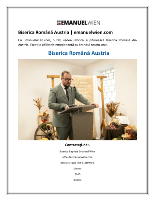 Biserica Română Austria  emanuelwien.com