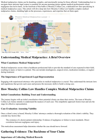 “How Moseley Collins Law Handles Complex Medical Malpractice Claims”