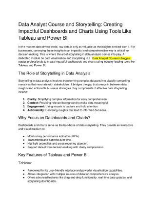 Data Analyst Course and Storytelling_ Creating Impactful Dashboards and Charts Using Tools Like Tableau and Power BI (1)