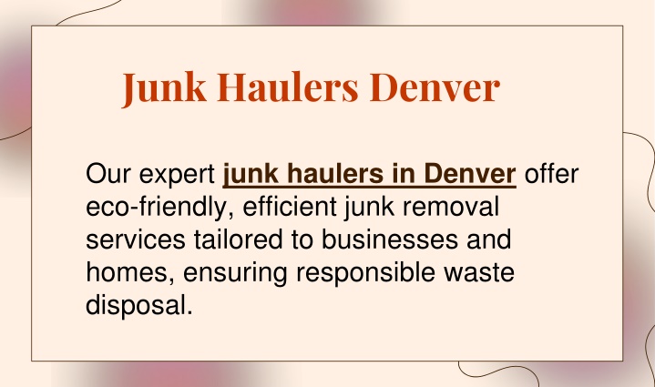 junk haulers denver