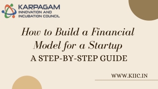 How to Build a Financial Model for a Startup A Step-by-Step Guide
