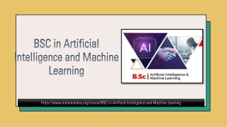 BSC in Artificial Intelligence and Machine Learning