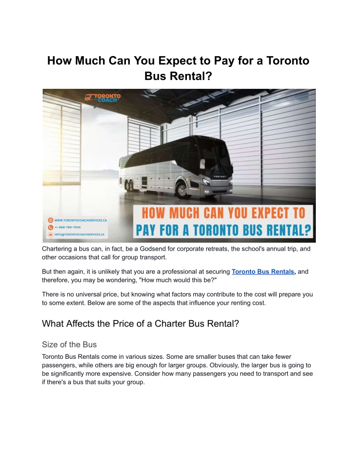 how much can you expect to pay for a toronto