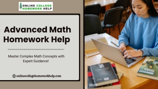advanced math homework help
