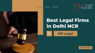 Best Legal Firms in Delhi NCR – RR Legal
