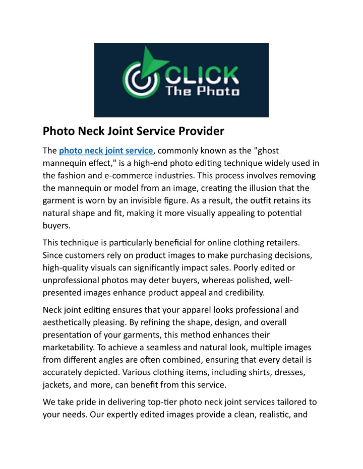 photo neck joint service provider