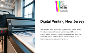 Digital Printing in New Jersey | Weissprinters