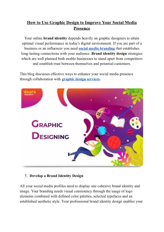 How to Use Graphic Design to Improve Your Social Media Presence