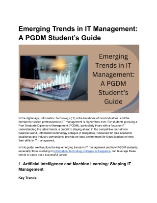 Emerging Trends in IT Management_ A PGDM Student’s Guide