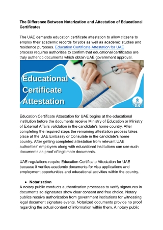 The Difference Between Notarization and Attestation of Educational Certificates .docx