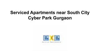 Serviced Apartments near South City Cyber Park Gurgaon