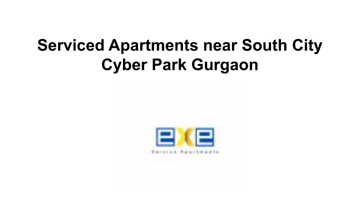 serviced apartments near south city cyber park