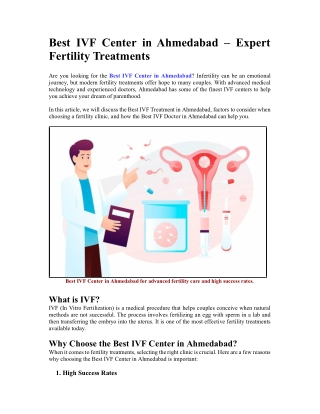 Best IVF Center in Ahmedabad – Expert Fertility Treatments