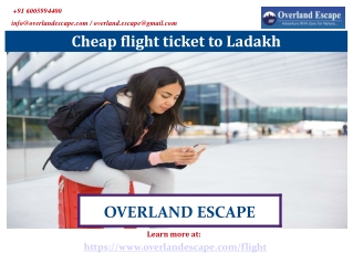 Cheap flight ticket to Ladakh