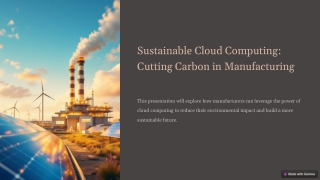 sustainable cloud computing cutting carbon